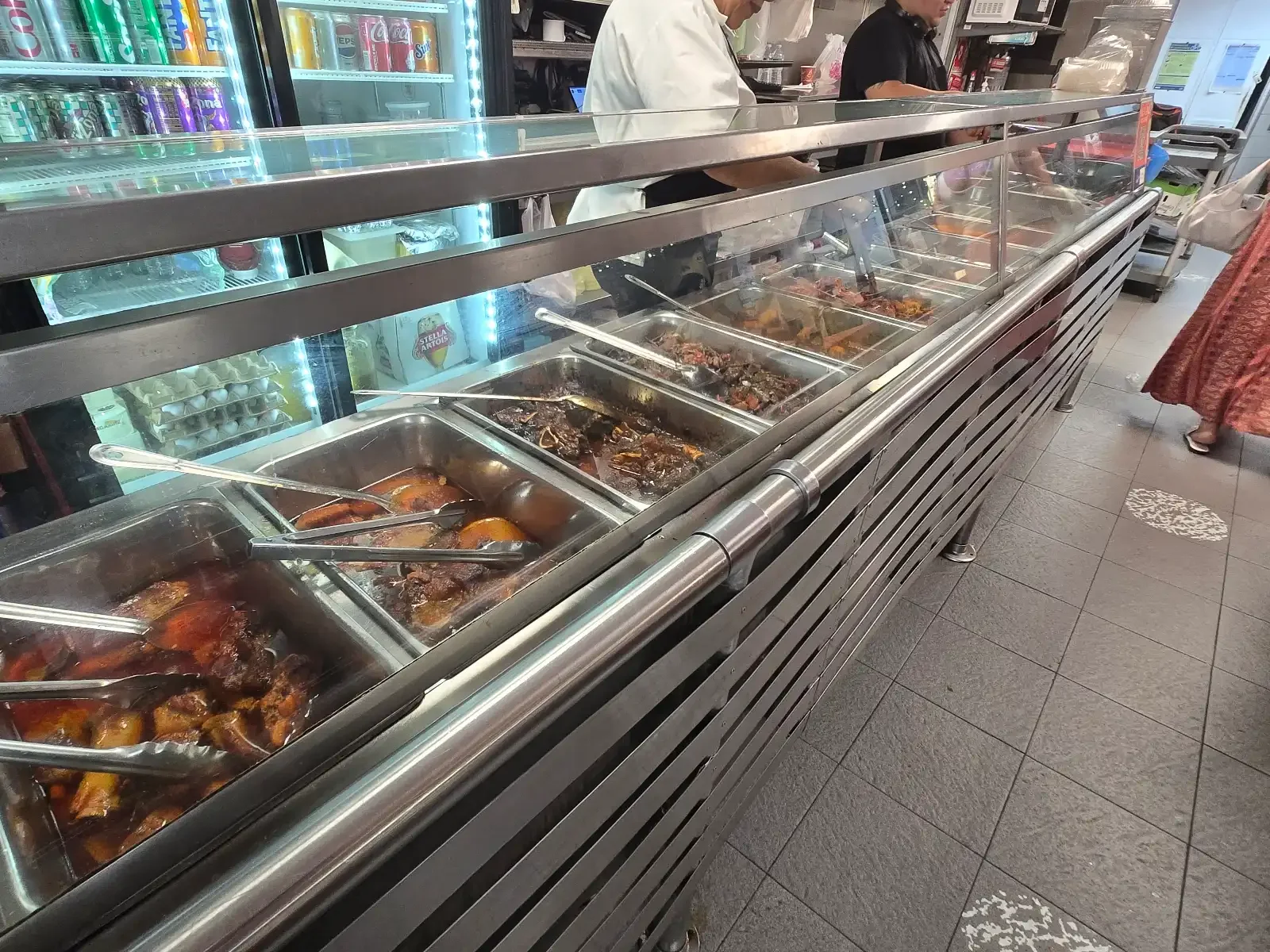 The selection of food at Margon's counter